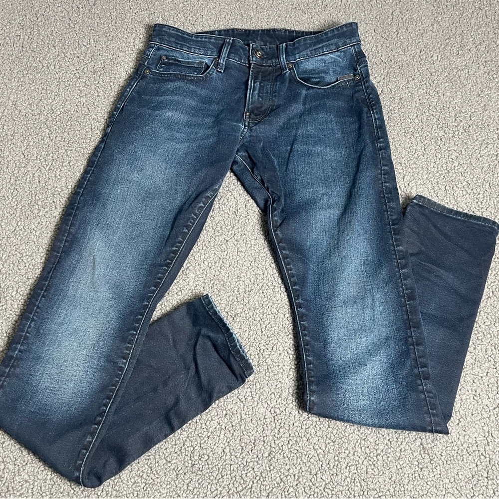 G-Star Raw Jeans Blue Denim Revend Skinny Fit Mid Wash Stretch W29/34.